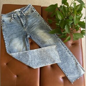 KanCan High Rise Straight Cropped Jean - Worn Once, Washed, and Ready to Wear!